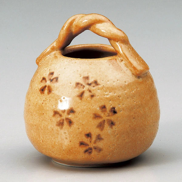 Twisted-handle Akashino Sakura vase made in Japan