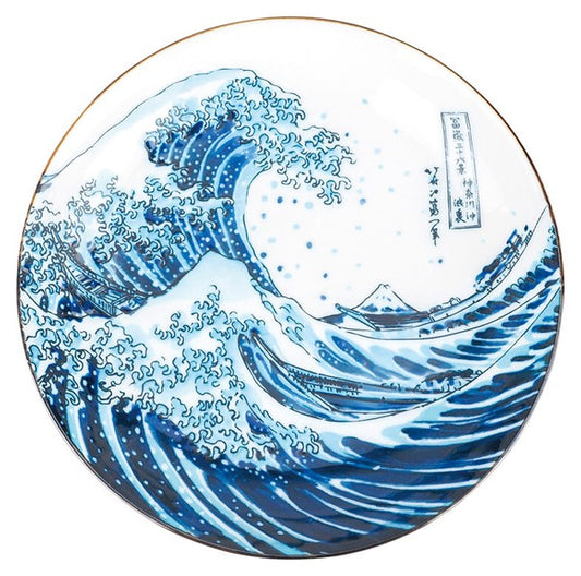 The Great Wave off Kanagawa Medium Plate - White