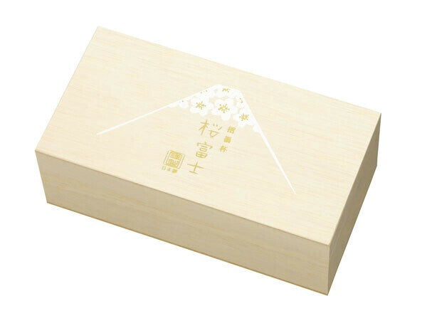Wooden gift box for Sakura Fuji sake cup set