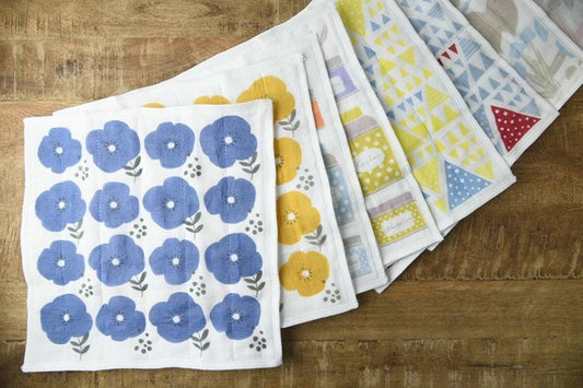 7 layer kaya cloth gift set assorted patterns Japan