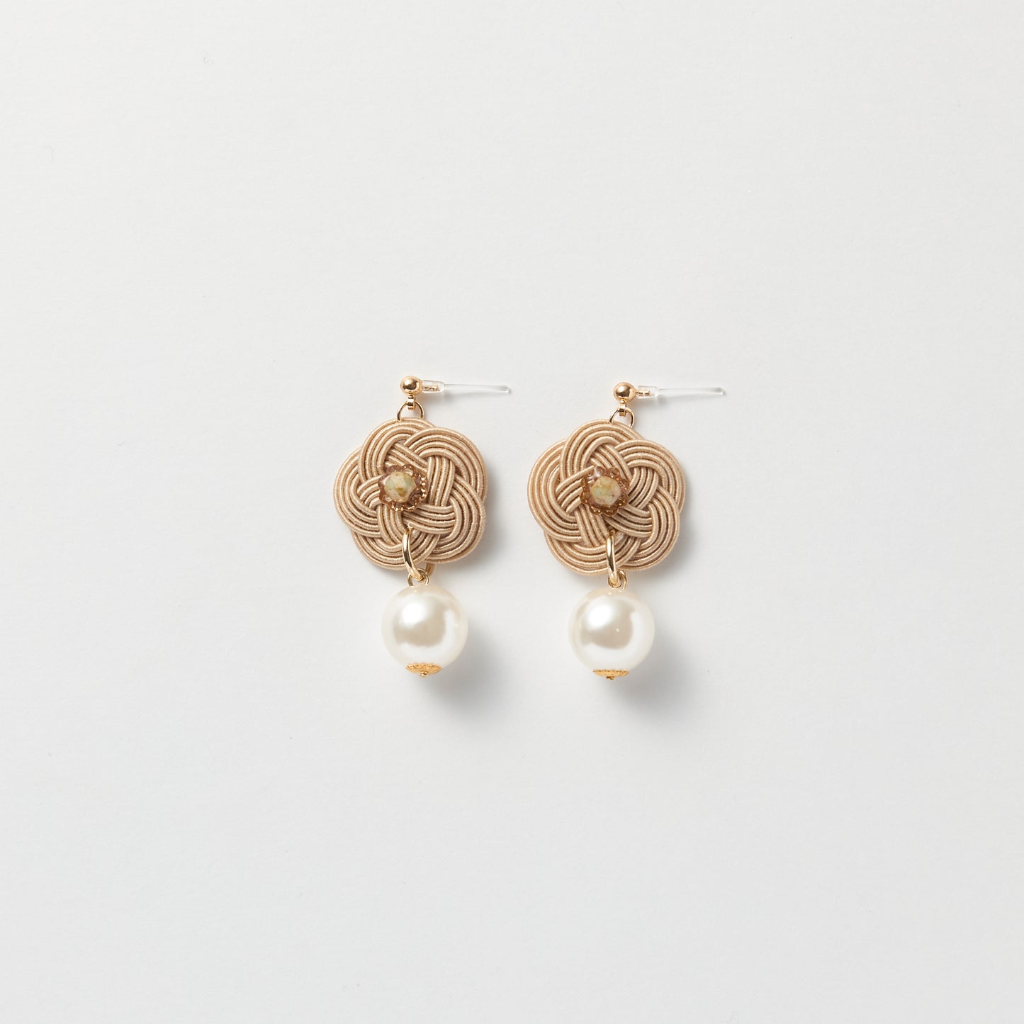 Handcrafted Mizuhiki Pearl Bloom Earrings