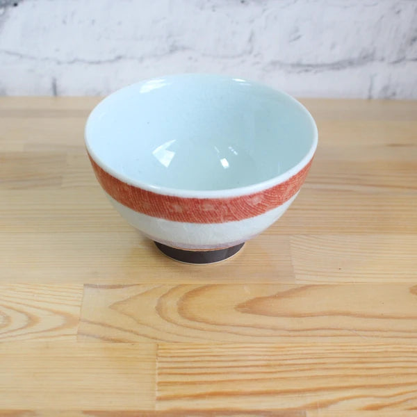 Knitted Border Hasami Ware Rice Bowl