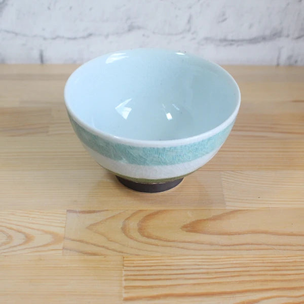 Knitted Border Hasami Ware Rice Bowl