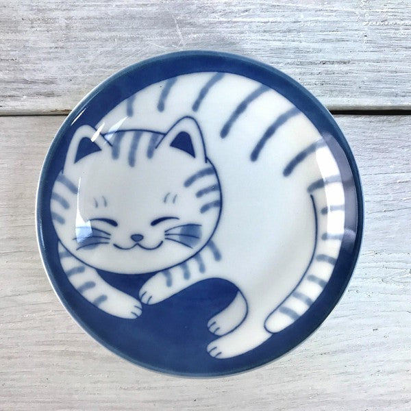 Cat-themed Mini Plates Set