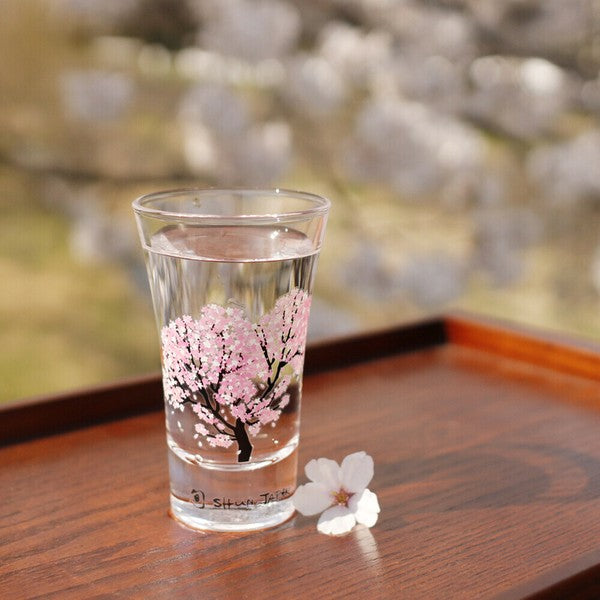 Frost Magic Color Changing Sake Glass Pair Set - Fireworks & Sakura
