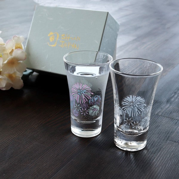 Frost Magic Sake Glass Pair Set