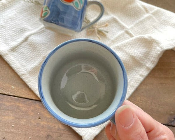 Hand-Painted Mino Ware Mug Set – Modern Japanese Patterns