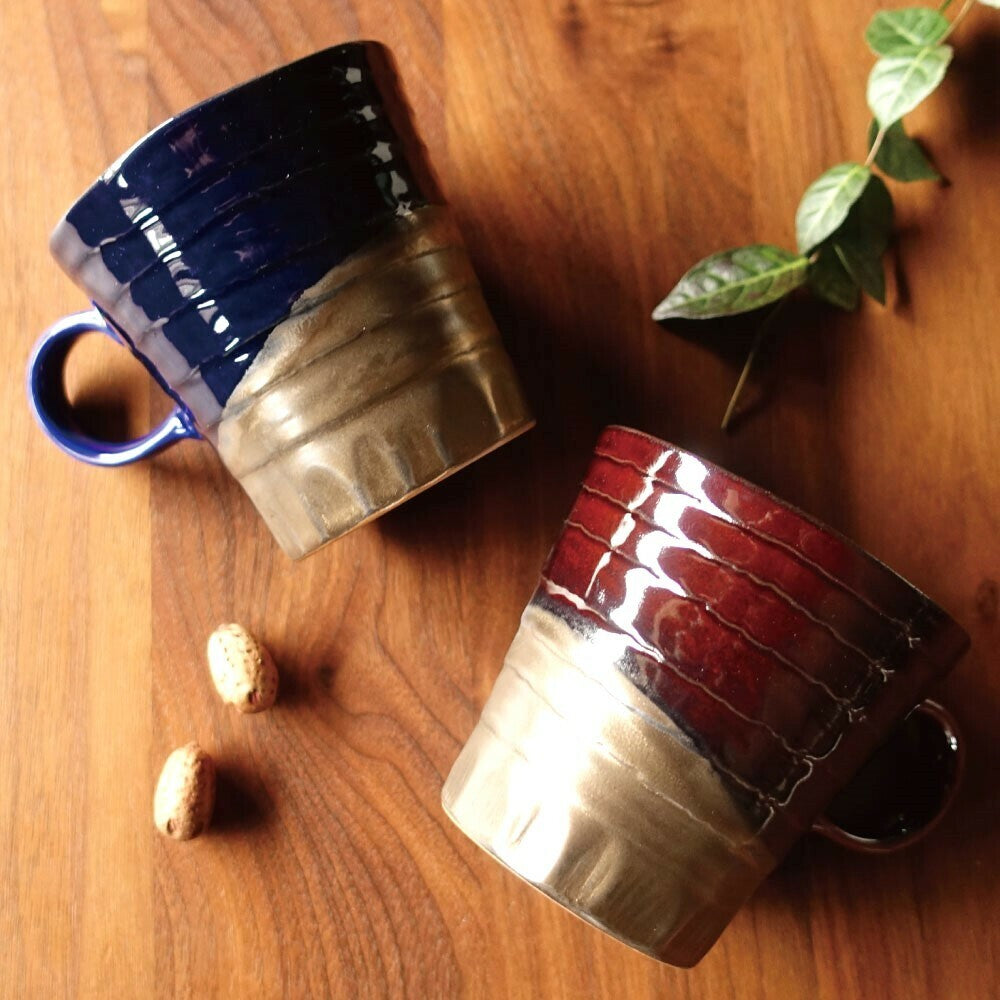 Mino Ware Moonlight Pair Mug Set