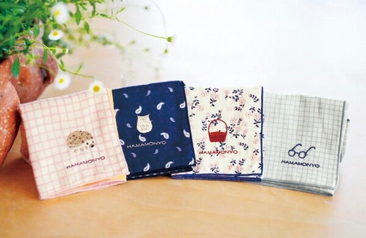 [Hamamanyo] Reversible Gauze Handkerchief