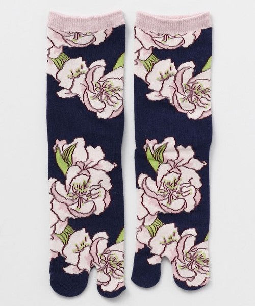 Floral Bloom 3D Tabi Socks