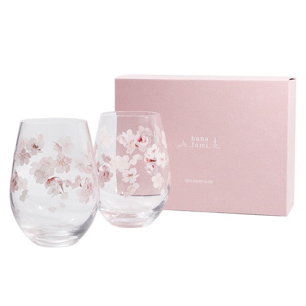 Floral Glass Pair Set