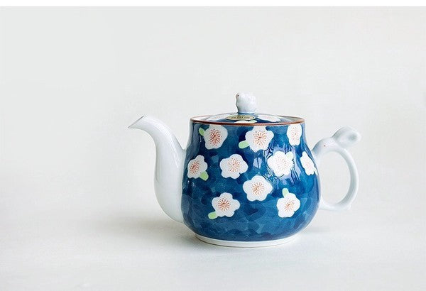 Arita Ware plum blossom bunny teapot
