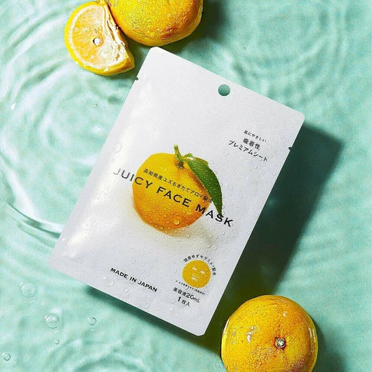 Juicy Face Mask with Kochi-grown yuzu essential oil and rich hydration
