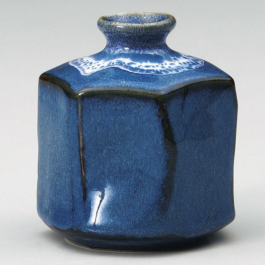Namako White-Glazed Hexagonal Mini Vase