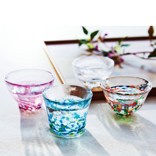 Tsugari Vidro Four Seasons Sake Cup Set