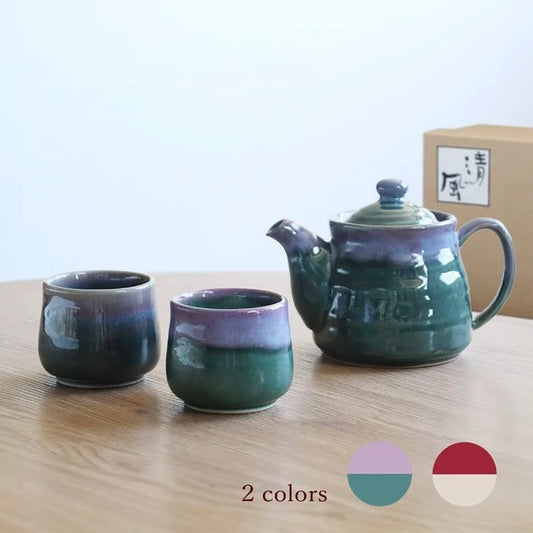 Minoware Shinsha Glaze Teapot Set