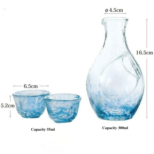 Handmade Cold Sake Carafe & Cup Sets