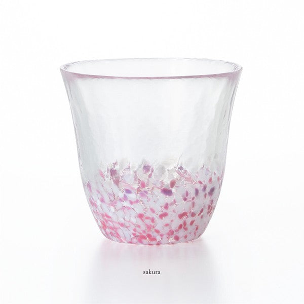 Tsugaru Vidro Sakura Sakura free cup in soft sakura pink glass
