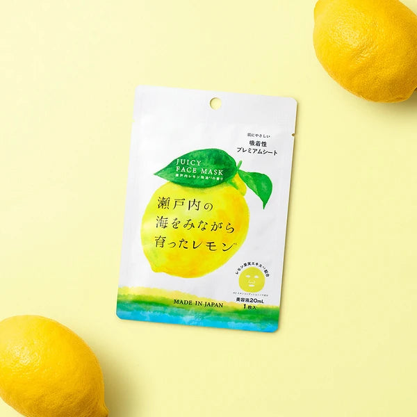 Setouchi Lemon Juicy Face Mask (5 pieces)