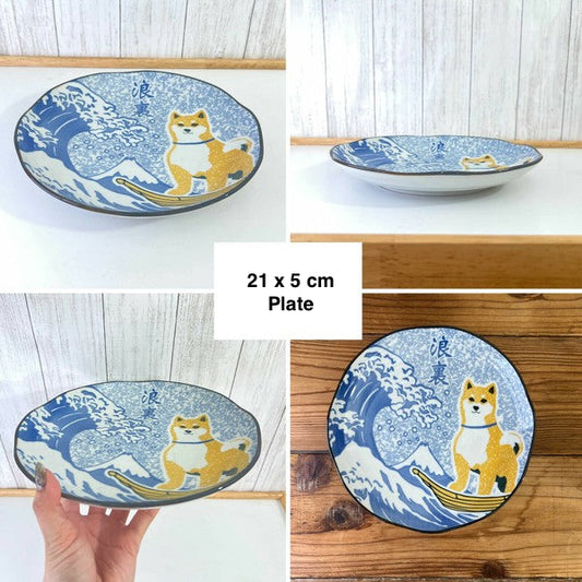 Shiba Inu x Great Wave & Fuji Series