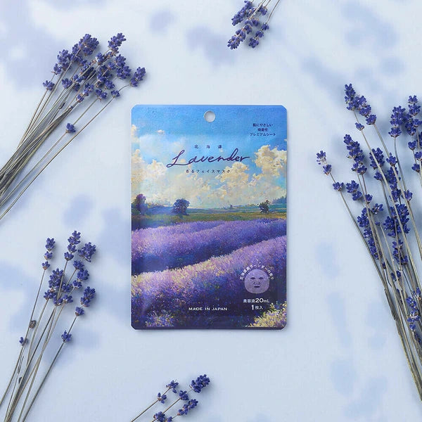 Hokkaido Lavender Facial Masks (6 Sheets) | nihon-kara