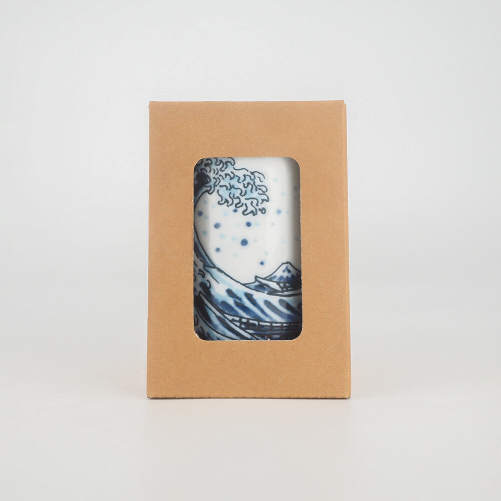Hokusai Teacup – Great Wave & Red Fuji | Mino Ware Japan – nihon-kara
