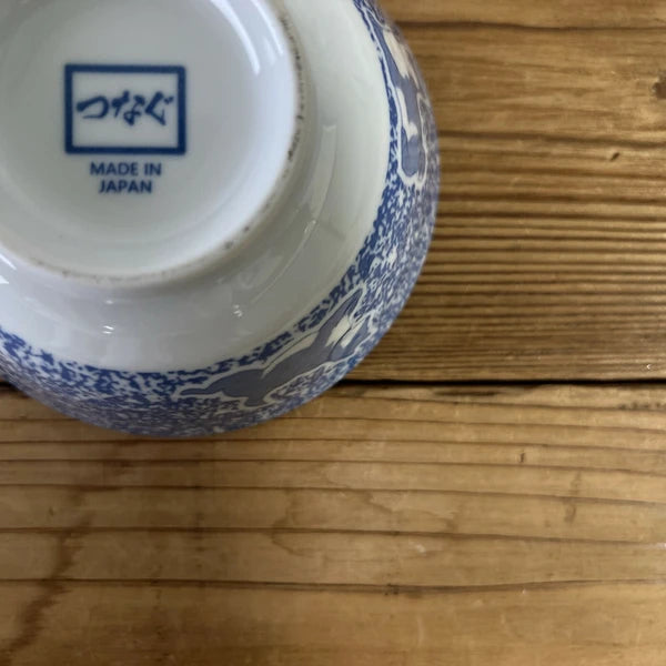 Underside of Shiba Inu x Great Wave bowl – Mino ware craftsmanship, made in Japan