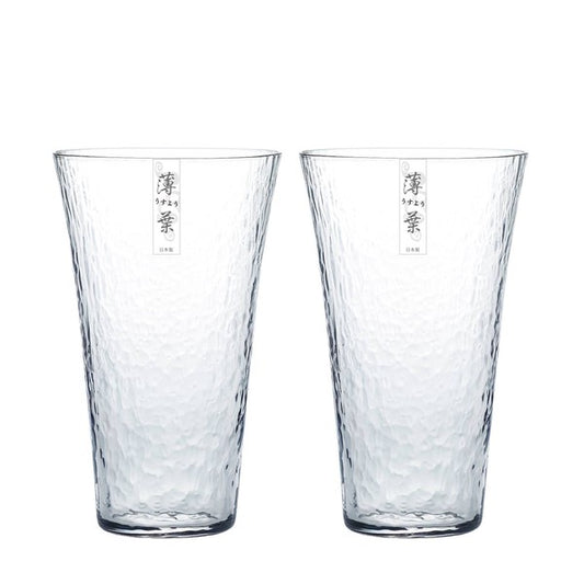 Elegant Japanese glassware set for whisky, cocktails and refreshing drinks