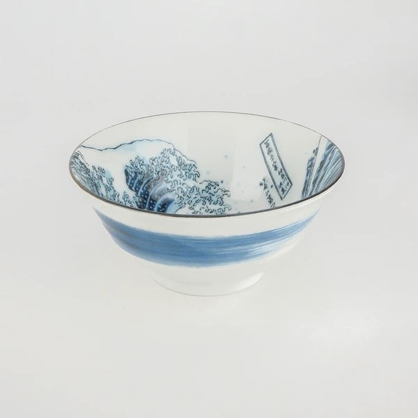 Hokusai Masterpieces Bowl Gift Set – Great Wave & Red Fuji (with Chopsticks)