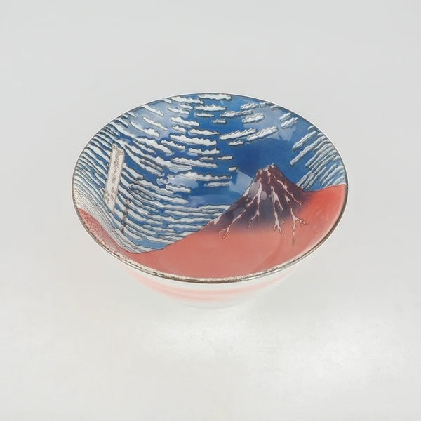Hokusai Masterpieces Bowl Gift Set – Great Wave & Red Fuji (with Chopsticks)