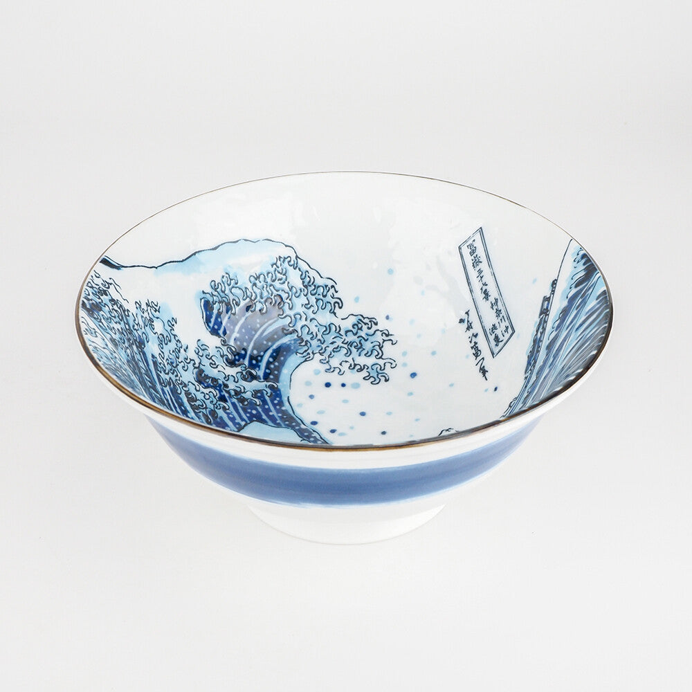 Great Wave Off Kanagawa Large Bowl - White
