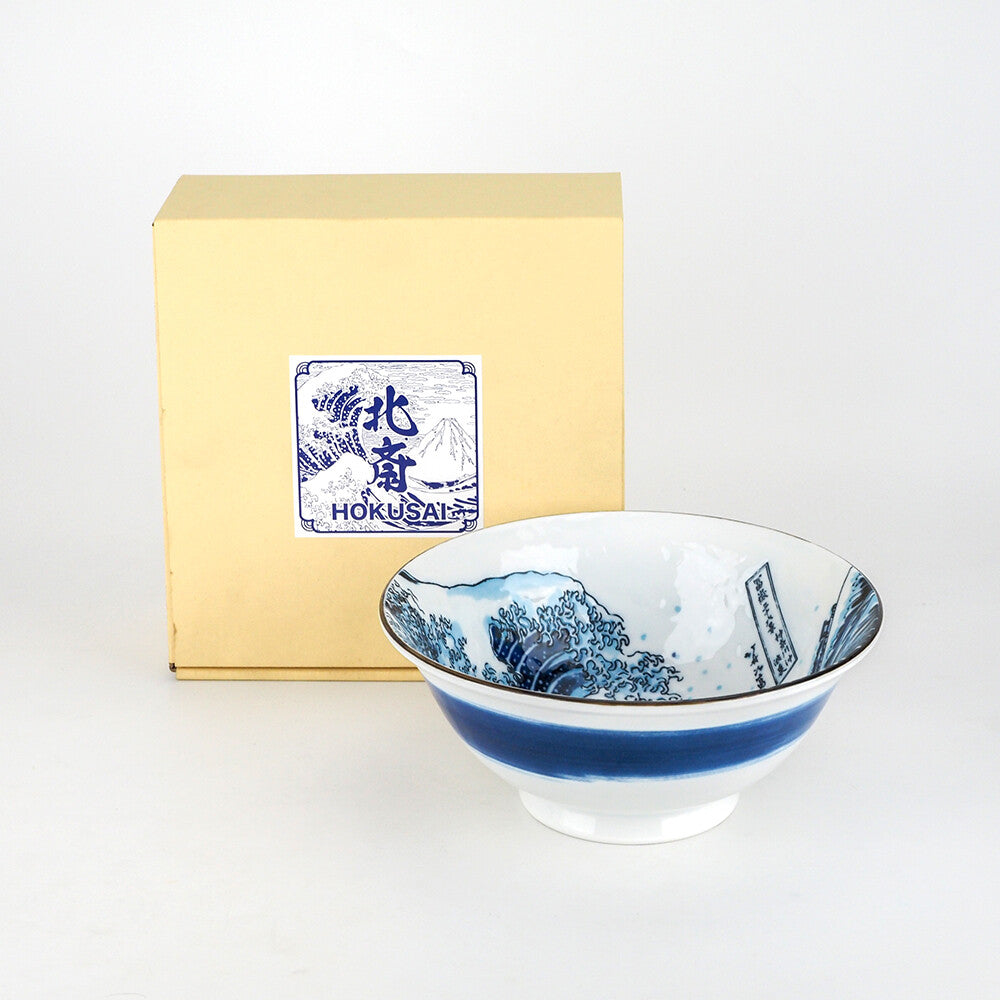 Great Wave Off Kanagawa Large Bowl - White