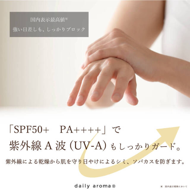 Lightweight Japanese sunscreen with refreshing yuzu aroma