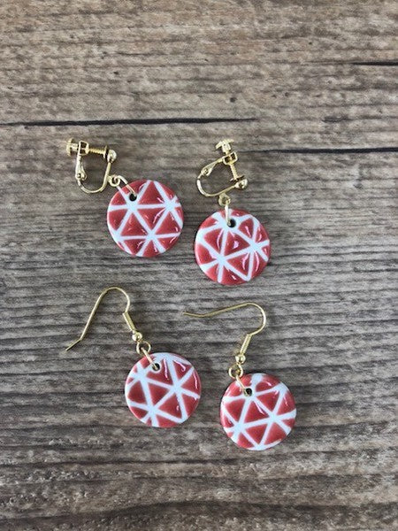 Handmade Hasami Ware Earrings