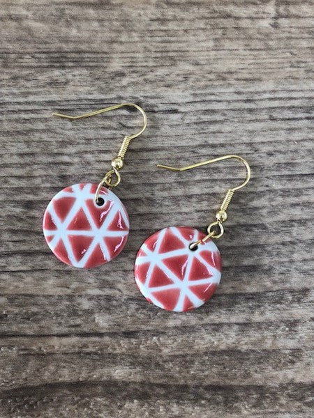 Handmade Hasami Ware Earrings