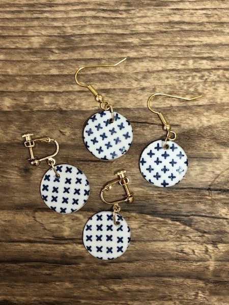 Handmade Hasami Ware Earrings