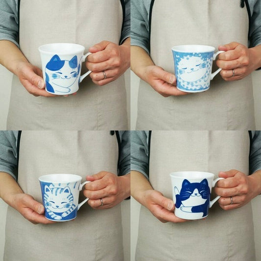 美濃燒可愛貓咪杯