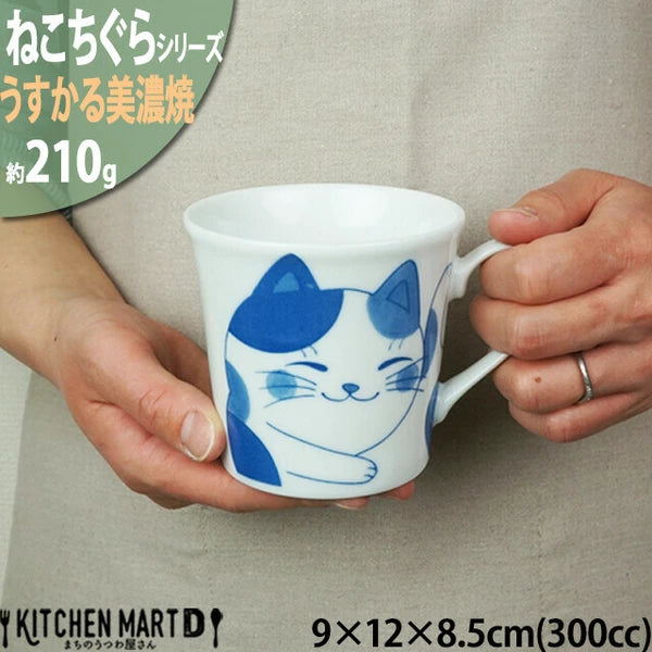 Chill Mike playful cat motif on Nekochigura series mug