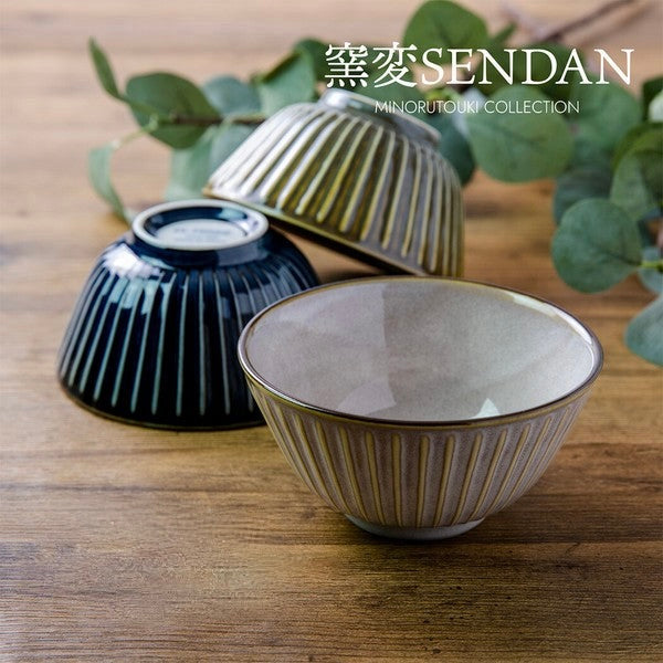 [窯変 Sendan] Mino Ware Rice Bowl