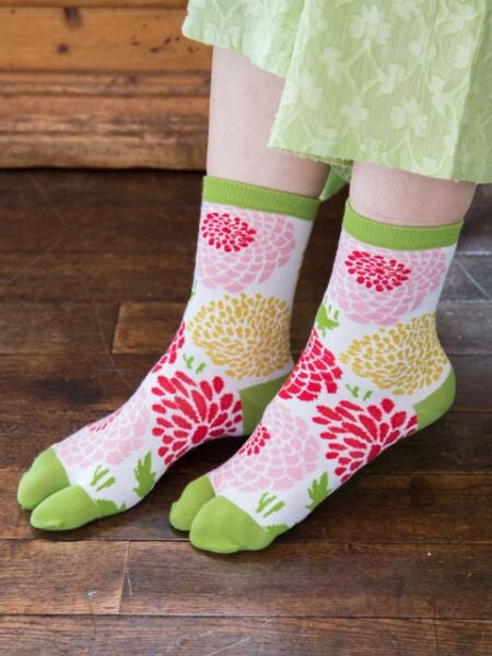 Floral Bloom 3D Tabi Socks