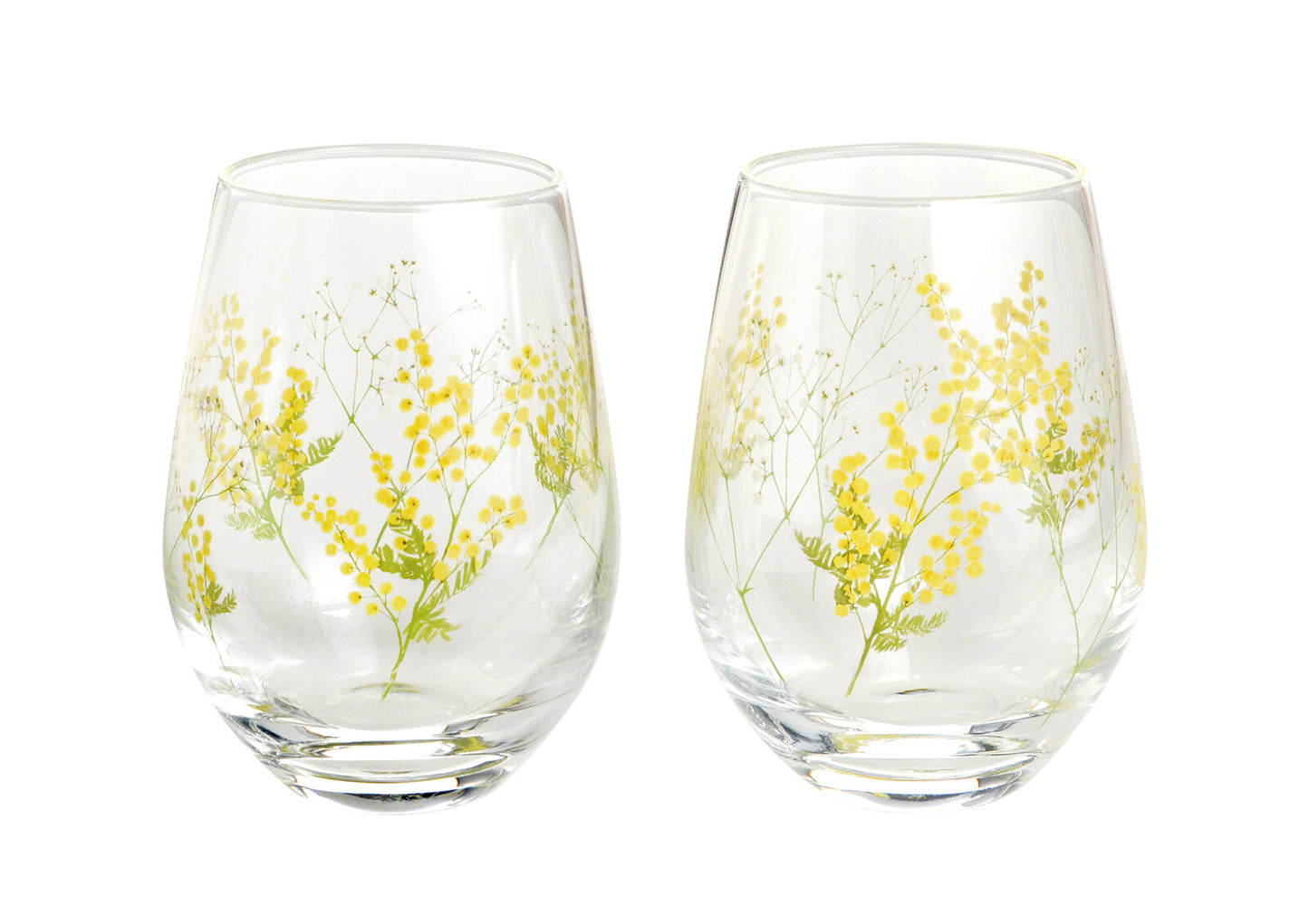 Floral Glass Pair Set