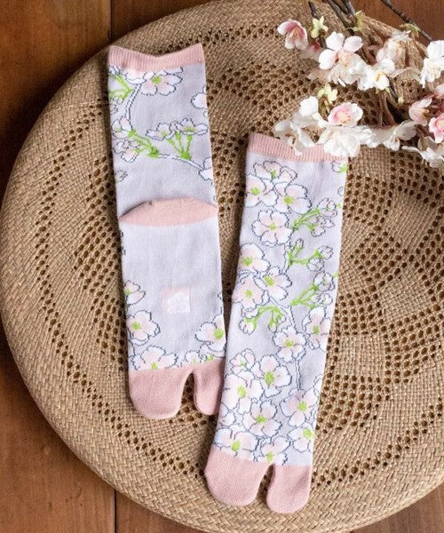 Floral Bloom 3D Tabi Socks