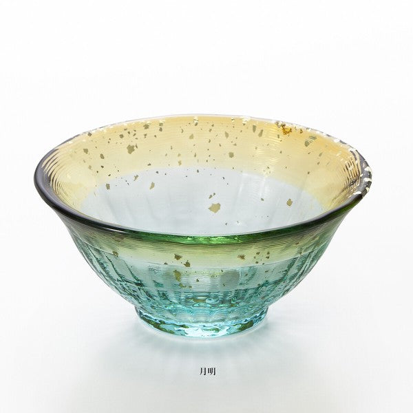 Tsugaru Vidro Getsumei moonlight sea glass sake cup