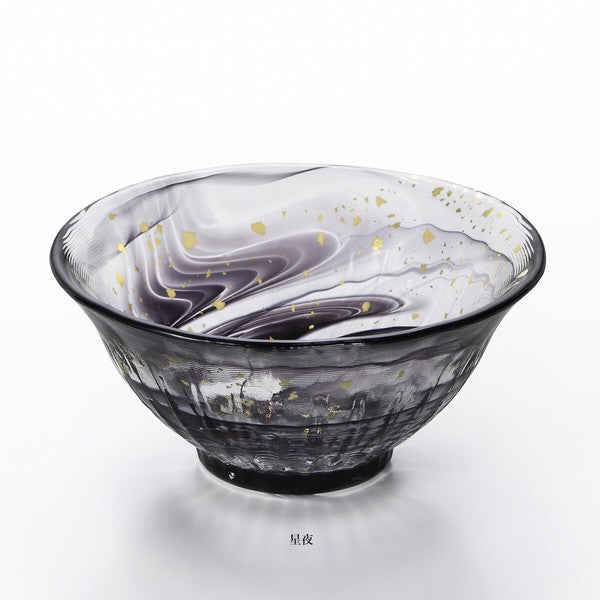 Tsugaru Vidro starry night glass sake cup