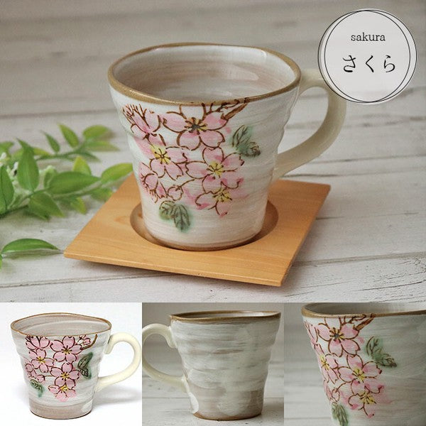 Sakura Minoyaki Mug & Sweet Set