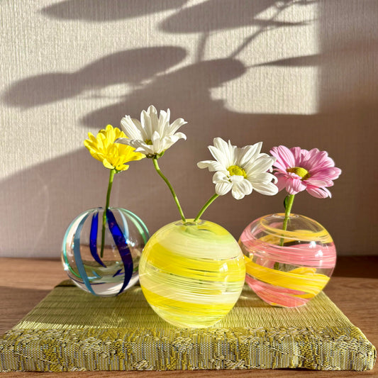 Tsugaru Vidro Handmade Colorful Glass Vase