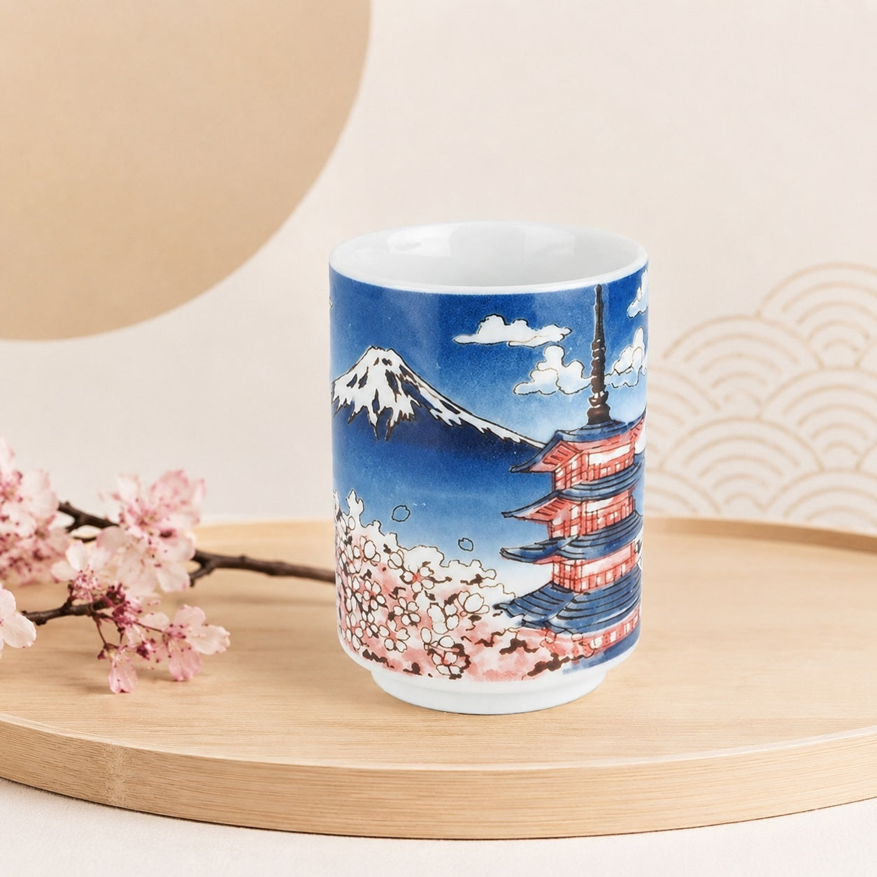 Sakura Fuji Tea Cup