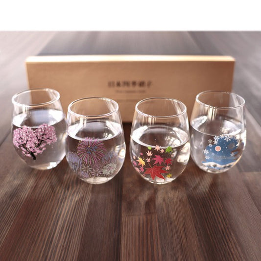 Japanese Four Seasons Sensation Glass Set