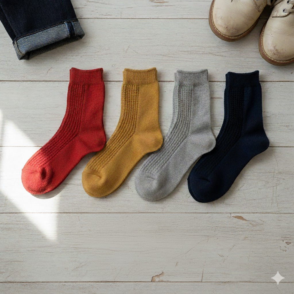 Honeycomb Pattern Japanese Washi Socks